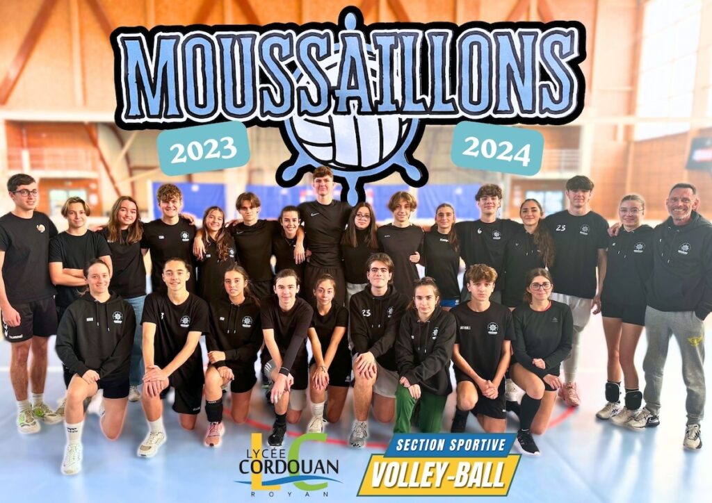 lycée Cordouan section sportive Volley - Les Moussaillons - promo 2023-2024