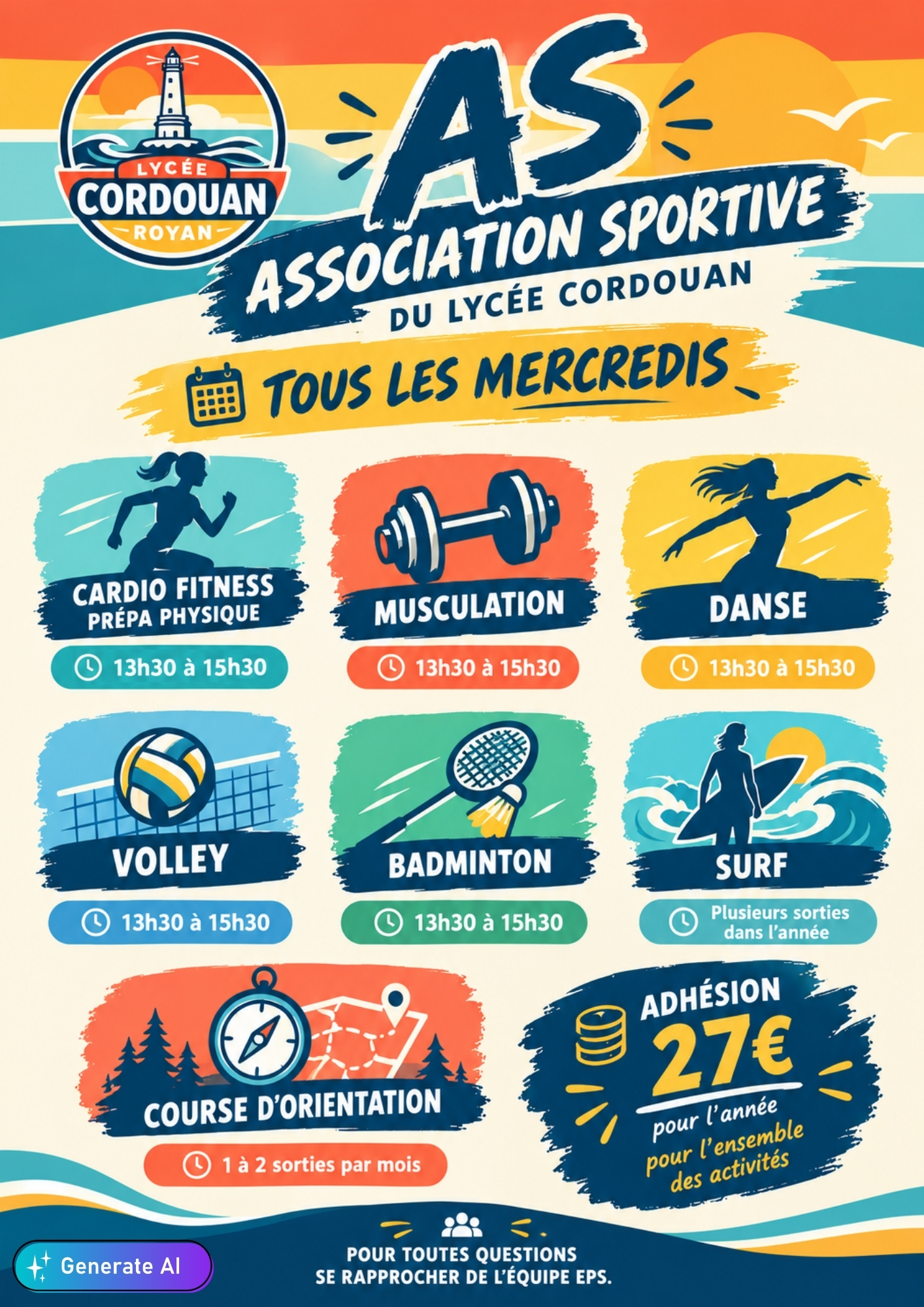 Association Sportive Rentrée 2026 – Demandez le programme !
