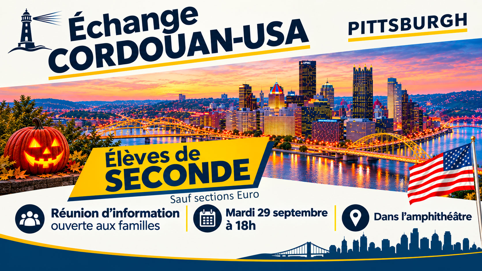Echange CORDOUAN-USA